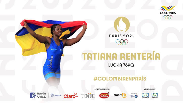 Tatiana Rentería, primera clasificada colombiana a la lucha de París 2024