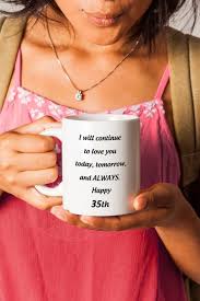 Birthday Present Ideas For Wife 35 35th Anniversary Gift For Her 35th Birthday Cup For Her 35th Jubilee Gifts For Wife 35th Wedding Anniversary 35 Anniversary Mugs Anniversary Gift For Her 35th Anniversary Gifts 35th Wedding Anniversary