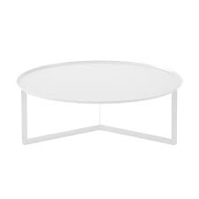 Tamlyn round top coffee table. Meme Design Outdoor Coffee Table Round 5 Outdoor White Metal Myareadesign It