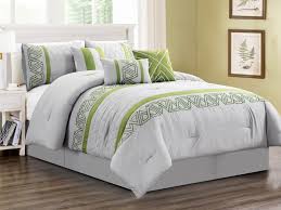 Get it as soon as mon, jul 12. Hg Station 7 Piece Nico Comforter Set Bedding Geometric Triangle Embroidery Embossed Gray Sage Green Queen Size