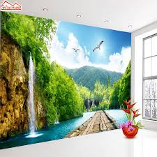 Compare prices on popular products in wall decor. Nature Waterfall Lake Painting 900x900 Wallpaper Teahub Io