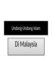Dengan adanya uu desa, desa menjadi bisa mandiri dalam melakukan pembangunan desa. K9 Undang Undang Islam Di Malaysia Pptx Undang Undang Islam Di Malaysia Uu Islam Sebagai Sumber Uu Kedudukan Uu Islam Sblm Zaman Penjajah U2022 Islam Course Hero