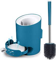 We have bin and toilet brush sets in all sorts of designs and colours, bathroom caddies to hold toothbrushes and toothpaste, as well as we have everything from toilet roll holders to bathroom cabinets in all different styles, to either blend in seamlessly or add some design. Amazon Com Mangotime Toilet Brush And Holder Set Toilet Bowl Brush For Bathroom Rv Toilet Under Rim Compact Wall Mounted Toilet Brush With Holder Silicone Brush Absorbent Diatomite Mat Blue Home