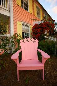 Pink Adirondack Chair With Palm Tree Decoration Palm Tree Decorations Pink Adirondack Chairs Pink Adirondack