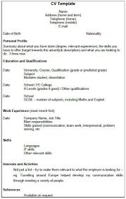 Searching lists of resume examples can help you lay out your resume in a professional, modern. Free Cv Example Template With A Border Around The Page Toresign Com