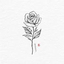 Single Rose Fine Line Tattoo Design By Ella Storm Ellastorm In 2020 Line Tattoos Single Rose Tattoos Fine Line Tattoos