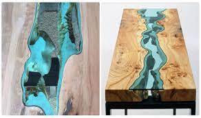 Wooden Coffee Table Design With Glass