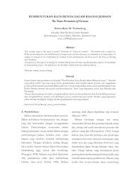 Upaya ini diselesaikan pada tahun 1760. Pdf Pembentukan Kata Benda Dalam Bahasa Jerman The Noun Formation Of German