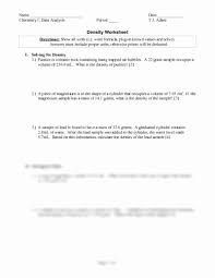 Density Calculations Worksheet Answers Luxury Density Problems Chemistry Worksheets In 2020 Chemistry Worksheets Worksheets Density Worksheet