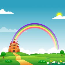 Gambar tersebut bisa anda unduh langsung, caranya silahkan klik pada gambar atau klik tombol download now dibawah foto yang anda inginkan. Cute Fantasy Landscape Background For Kids With Rainbow Bright Sky Castle On The Hill Green Meadow And Flowers Holiday Background Images Fantasy Landscape Kids Background
