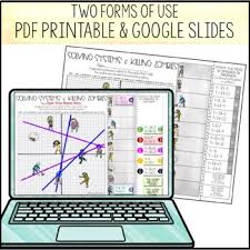 Graphing lines and killing zombies ~ graphing in slope intercept form activity. Solving Systems Of Equations By Graphing Activity Zombies Tpt