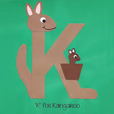 This kids learning videos is helpful for kids to learn words that start with k for kids and learn 10 words from the alphabet letter k . Alphabet Art Template Upper K Kangaroo Who Arted