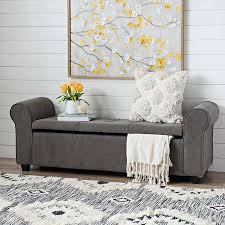 Seating or storage, this upholstered storage bench makes the perfect small space solution or accent to any room. Gray Canvas Tufted Storage Bench Kirklands