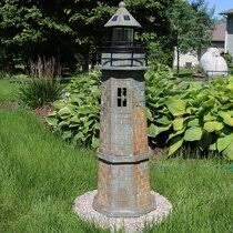You can get a beautiful lighthouse base in 14 plus custom colors. Outdoor Lighthouse Statue Wayfair