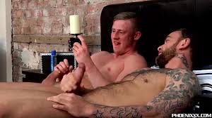 PHOENIXXX - Jock lads Liam Lawrence and Andy Lee fap off and jizz