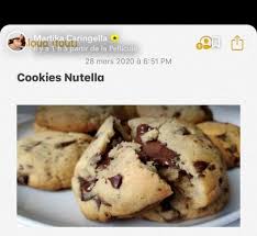 Cookies Au Nutella Decouvrez La Recette De Martika Caringella Livealike Recette Cookies Recette Nutella Nutella Recette
