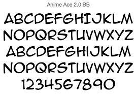 Anime Font Lettering Fonts Lettering Writing Fonts