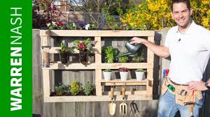 Thanks, and as always, be a safe gardener all you need is 4 free pallets and some free leaves and straw or how to build a raised bed using pallets, free backyard gardening. Building A Pallet Vertical Garden Easy Diy By Warren Nash Youtube