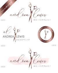 Logo Design Hair Salon Logo Hairdresser Logo Branding Kit Etsy In 2021 Hair Salon Logos Hairdresser Logo Hair Stylist Logo