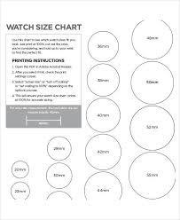 Free 8 Size Chart In Examples Samples In Pdf Examples