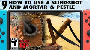It is used to process many raw resources into both final and useable items, and to produce resources used in advanced crafting. 9 How To Use A Mortar And Pestle And How To Use A Slingshot The Ark Switch Survival Guide Youtube