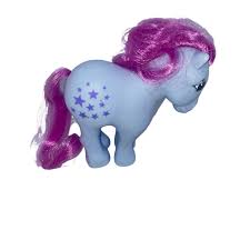 My Little Pony MLP Blue Belle Hasbro 2007 Anniversary Purple Pony with Pink  Hair | eBay