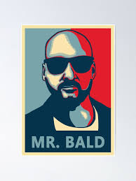 Poster for Sale avec l'œuvre « Portrait de M. Chauve, Chauve et en faillite  » de l'artiste denisseinfeld