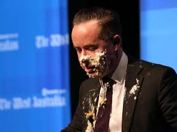 Tony Overheu why he shoved pie in Qantas chief Alan Joyce's face