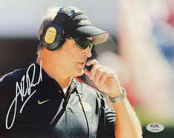Gary Pinkel Signed Autographed Missouri Tigers 8x10 Photo CFHOF 22 PSA/DNA