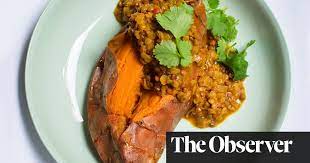 Nigel Slater S Baked Sweet Potato With Lentils Recipe Lentil Recipes Fennel Recipes Vegan Main Dishes