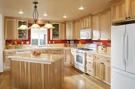 I Might Be Rethinking Hickory Cabinets With Hardwood Floors Amp Pine Ceilings Remodel Ideas Pin Hickory Kitchen Hickory Kitchen Cabinets Hickory Cabinets