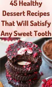 40 Healthy Dessert Recipes That Will Satisfy Your Sweet Tooth But Keep Your Waist Trim In 2021 Healthy Dessert Recipes Dessert Recipes Healthy Dessert