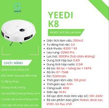 Robot hút bụi lau nhà Yeedi K8 chính hãng - IHOME STORE