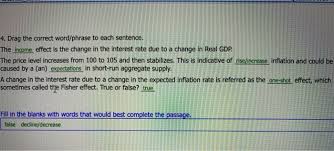 Examples of 'due to' in a sentence. Solved 4 Drag The Correct Word Phrase To Each Sentence Chegg Com