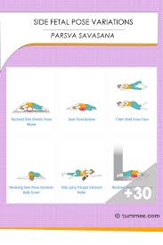 Side Fetal Pose Parsva Savasana Variations 48 Variations Of Side Fetal Pose Tummee Com Yoga Postures Poses Yoga Poses