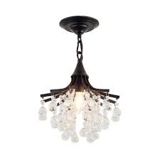 Foyer Chandelier Clear Crystal 1 Light Modern Height Adjustable Light Fixtures In Black Gold Takeluckhome Com