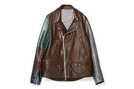 Undercover J4206 1 Bordeaux Leather Jacket Leather Jacket Jackets Mens Shirts