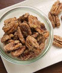 Glazed Pecans Recipe Glazed Pecans Pecan Recipes Nut Recipes