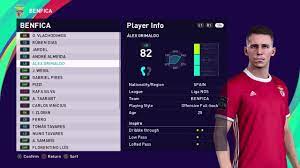 84 pes 2021 82 pes 2020 Pes 2021 Benfica Faces And Ratings Ruben Dias Vinicius Caras Reais Do Benfica No Pes 2021 Youtube