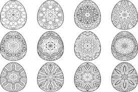 12 gorgeous mandala coloring pages: 25 Easter Egg Mandala Coloring Pages Graphic By Y Studio Creative Fabrica
