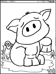 Your little ones can color in online or you can download and print them. Pig Coloring Page Animals Town Animal Color Sheets Pig Picture