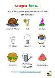 Soalan latihan unit 3 : Kategori Benda Melingkari Gambar Makanan Dan Minuman