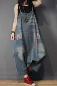 Shop for girls denim jumper dress online at target. Special Design Denim Culottes Plus Size Denim Jumper Dress In Blue One Size Denim Jumper Dress Denim Culottes Outfits Fashion