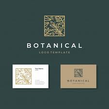 Botanical Garden Logo Template In 2020 Beautiful Logos Design Flower Logo Design Logo Design Set