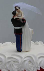 Military Usmc Marine Corps Wedding Cake Topper Bride Uniform Marine Wedding Cakes Cake Topper Wedding Romantic Marine Wedding