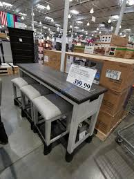 Glass, metal, granite, wood, marble Bayside Furnishings Ashlyn 4 Piece Sofa Table Counter Height Dining Model Csc4pchd 2pc Costcochaser