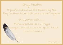 If you see a grey feather in your path, your angels may be trying to tell you that the answer to a certain situation may not be as straightforward as a yes or no. Grey Feather Feather Magic Grey Feather Meaning Black Feather Meaning