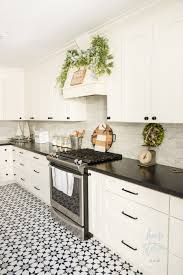 This will give you a clean look perfect for almost any style kitchen. Black White Farmhouse Christmas Kitchen