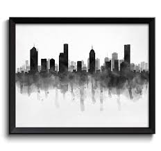 Black And White Skyline Drawing Instant Download Melbourne Skyline Australia Cityscape Art Etsy Cityscape Art Blue Abstract Painting Cityscape Painting