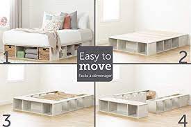 South shore prairie collection twin bed with storage. South Shore Avilla Queen Storage Bed With Baskets Winter Oak And Rattan Pricepulse